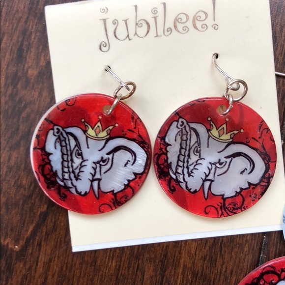 Alabama football Earrings and bracelet - Picture 2 of 5